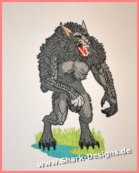 Stickdatei Werwolf in 9...