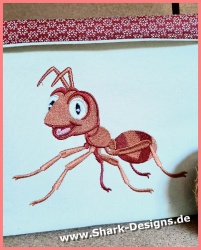 Embroidery file ant in 6...