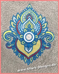 Embroidery motif Flower 1,...