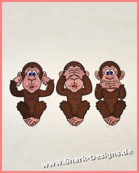 Embroidery file 3 monkeys...