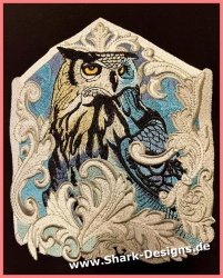 Embroidery file Blue Owl in...