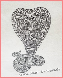 Embroidery file cobra in 6...
