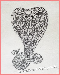 Embroidery file cobra in 6...