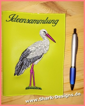 Embroidery file stork in 8...