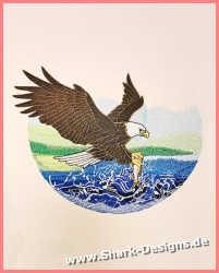 Embroidery file bald eagle...
