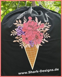 Embroidery file flower cone...