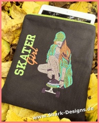 Embroidery file skater girl...