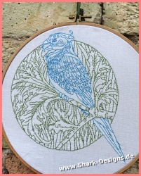 Embroidery file cockatiel