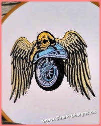 Embroidery file Vespa Skull...