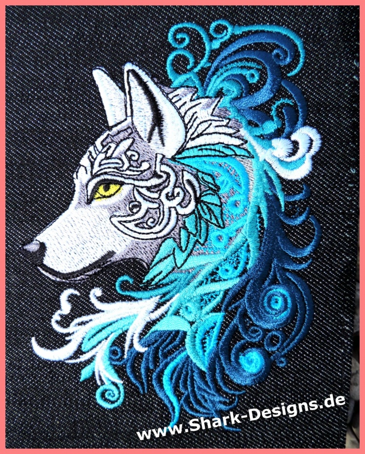 Stickdatei Celtic Wolf in 8 dekorativen Größen