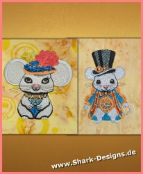 Embroidery files set mouse...