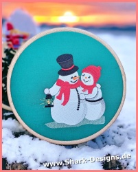 Stickdatei Schneemann-Paar...