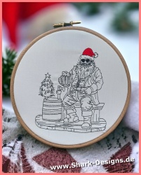Santa Lines embroidery file...