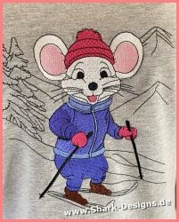 Embroidery file Ski Mouse...
