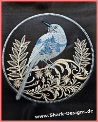 Winter bird embroidery file...