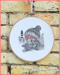 Embroidery file Skull...