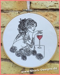 Stickdatei Abendwein -...