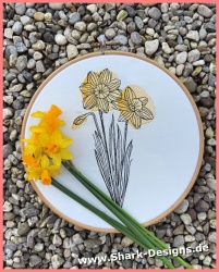 Embroidery file Daffodils -...
