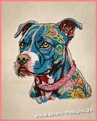 Embroidery file Tattoo Dog,...