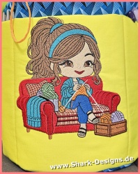 Embroidery file knit doll,...