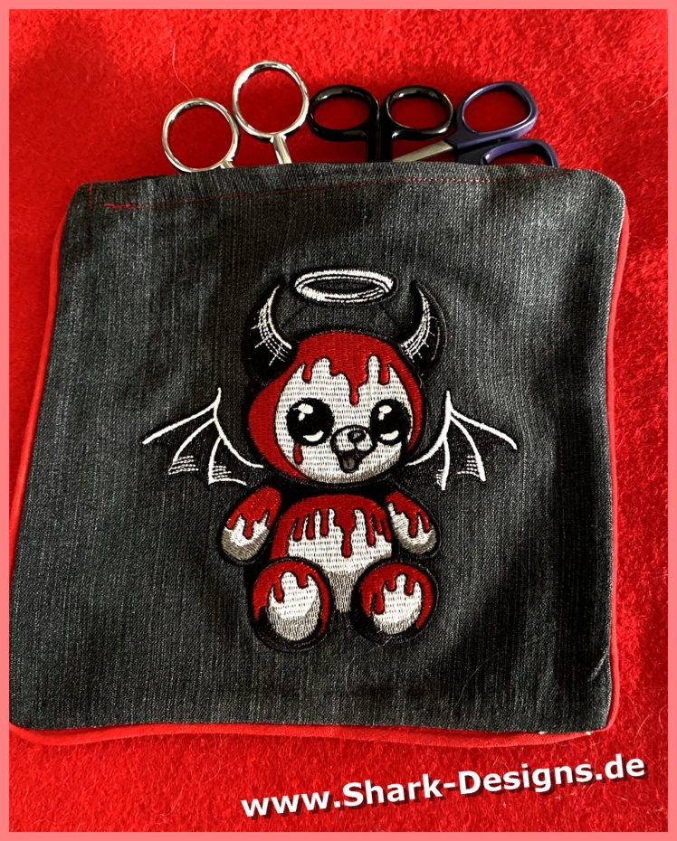Mini Devil Insert Image Embroidery file Mini Devil in 7 cheeky sizes