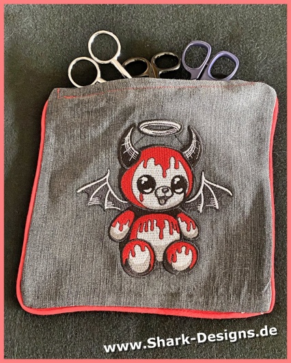 Mini Devil Insert Image Embroidery file Mini Devil in 7 cheeky sizes