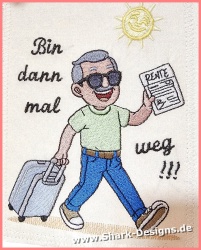 Stickdatei Rentner in zwei...