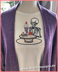 Stickdatei Ice Cream Skull...