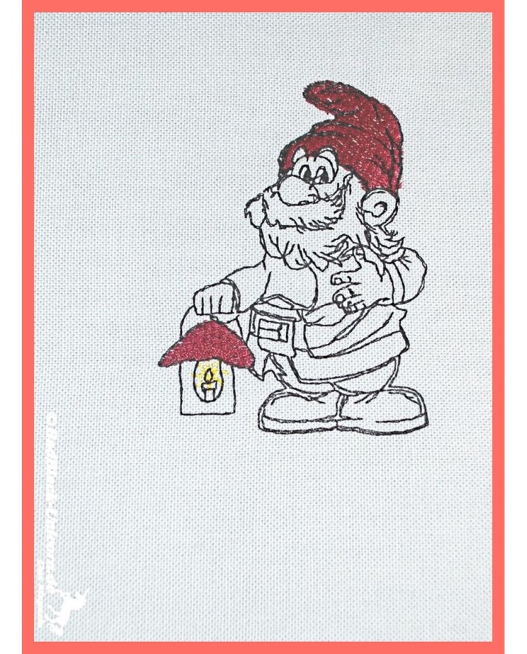 Embroidery design christmas gnomes 2 motifs in 9 sizes each dwarf Embroidery design christmas gnomes 2 motifs in 9 sizes each dwarf