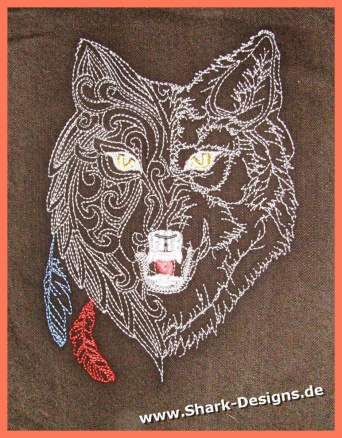 Magnetsticker Wolf's Spirit, 4 Magnete auf DIN A6-Bogen