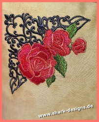 Stickdatei Rose antique in...