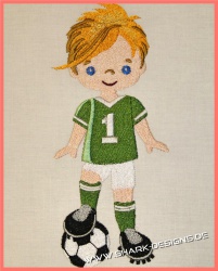 Embroidery file Soccer Boy...
