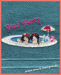 Embroidery file Pool Party...