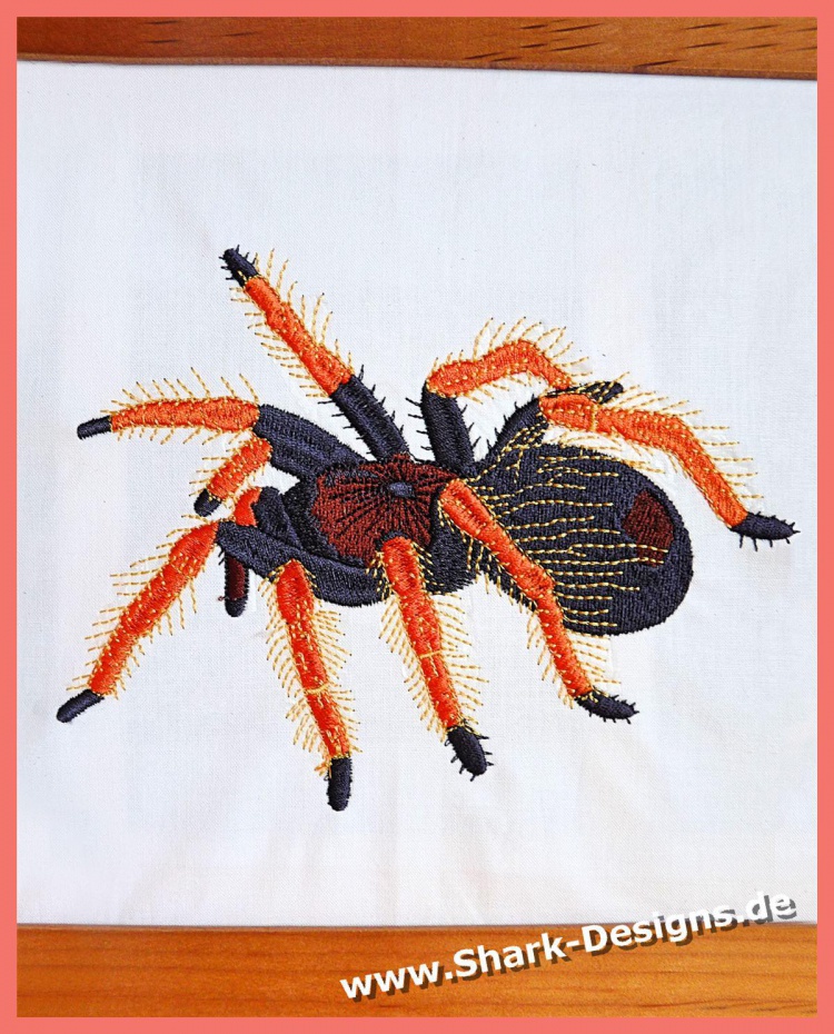 ITH Digital Embroidery Pattern for Tarantula Spider Snap Tab / Key Cha –  Bad Bobbin