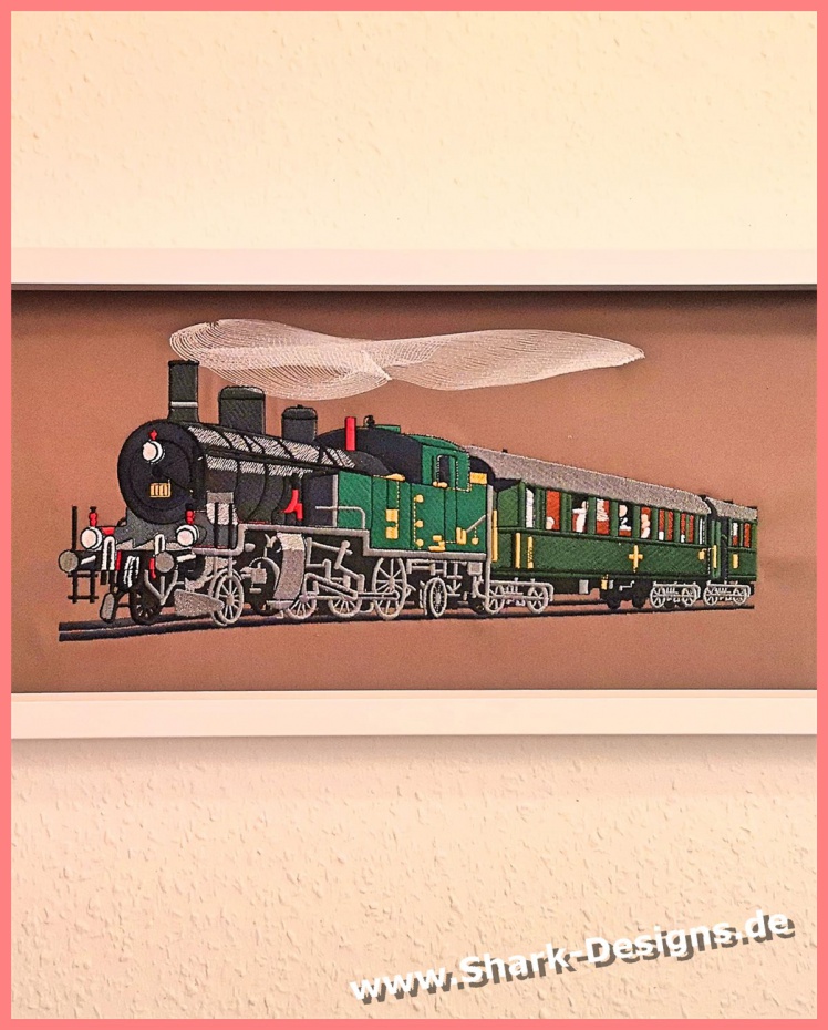 Embroidery file train an antique train in 7 realistic hoop sizes Embroidery file train an antique train in 7 realistic hoop sizes