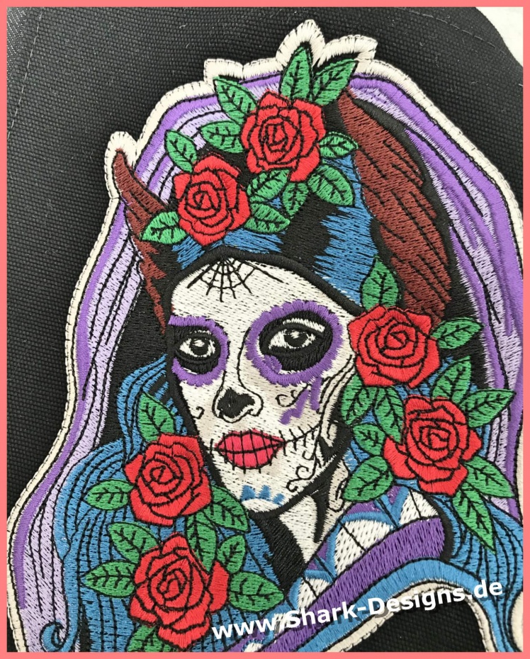 Embroidery file la catrina 2 colorful in 6 ceremonial sizes Embroidery file la catrina 2 colorful in 6 ceremonial sizes