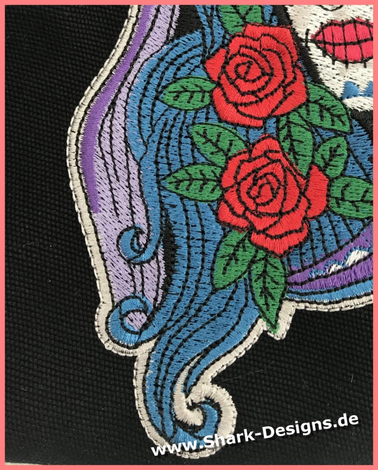 Embroidery file la catrina 2 colorful in 6 ceremonial sizes Embroidery file la catrina 2 colorful in 6 ceremonial sizes