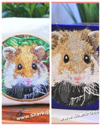 Hamster embroidery file in...
