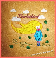 Embroidery motif Autumn Child