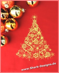 Embroidery file Golden Xmas...