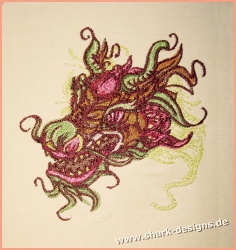 Embroidery Design Dragon in...