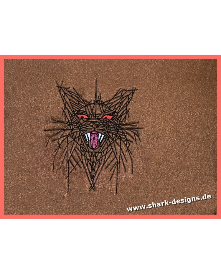 Carol R Davis design horror cat in 9 sizes scary terible gothic