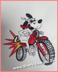 Embroidery file Dog Rider...