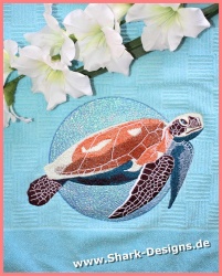 Stickdatei Turtle in 9...