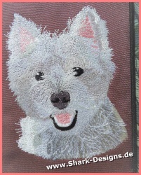 Stickdatei Westie in 7...