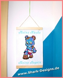 Embroidery file zombie bear...