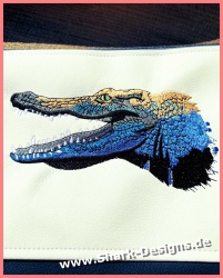 Embroidery file crocodile,...